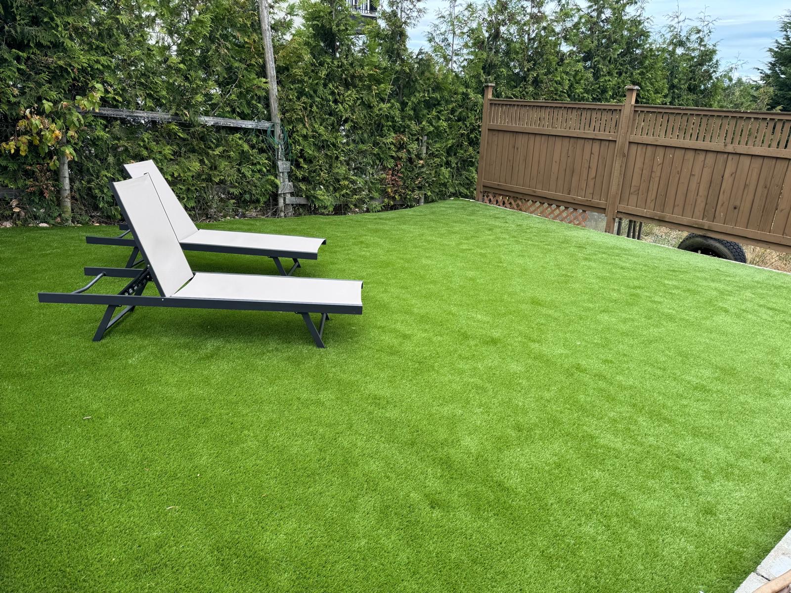 Outdoor space created for tenants and their dog